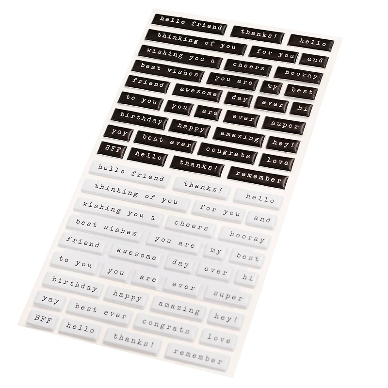 Black & White Sentiment Stickers by Recollections™