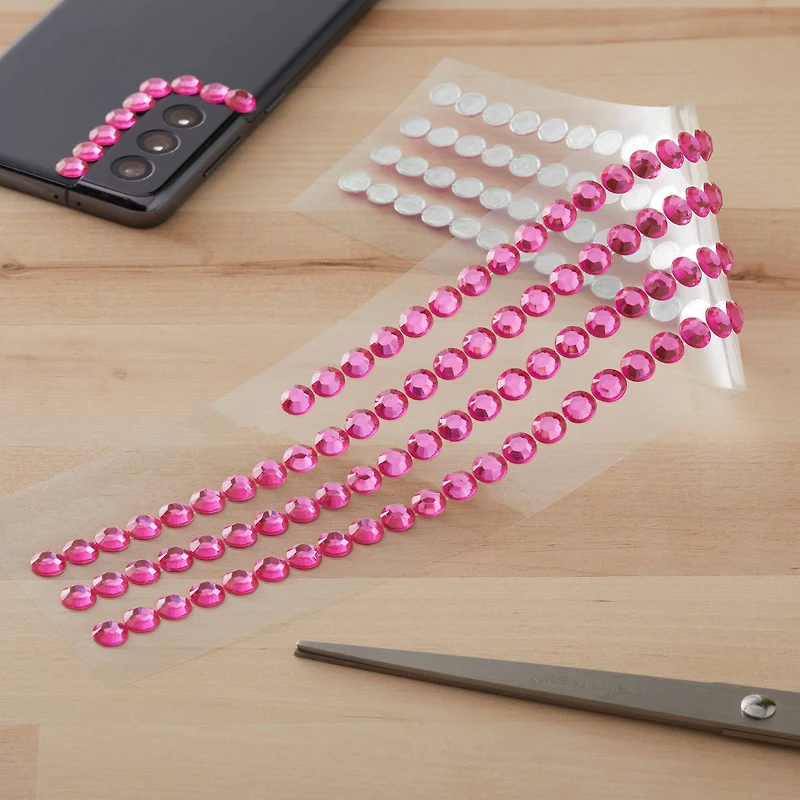 12 Packs: 4 ct. (48 total) Pink Rhinestone Borders by Recollections™
