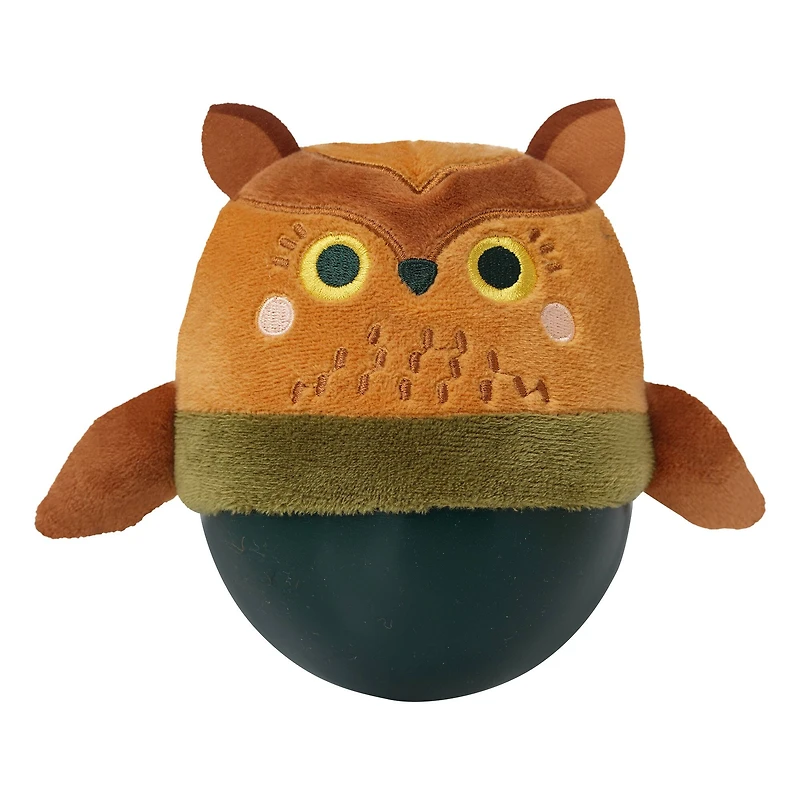 Manhattan Toy® Wobbly Bobbly Owl Weighted Soft Silicone Wobble Ball