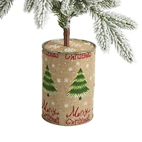 2.5ft. Unlit Flocked Christmas Artificial Christmas Tree