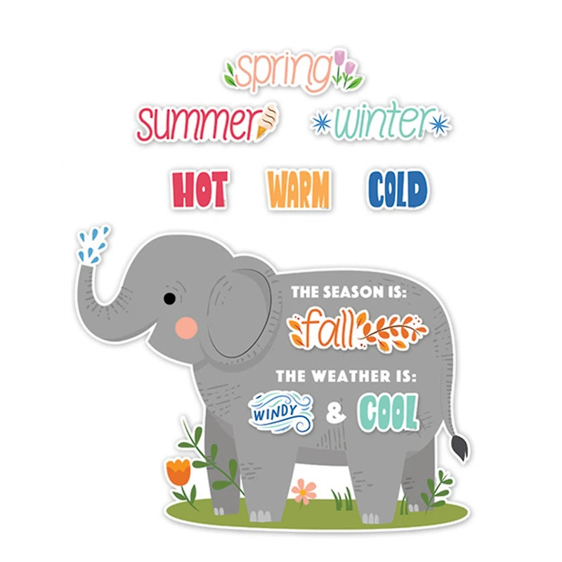 Creative Teaching Press® Jungle Friends Calendar Set Bulletin Board set