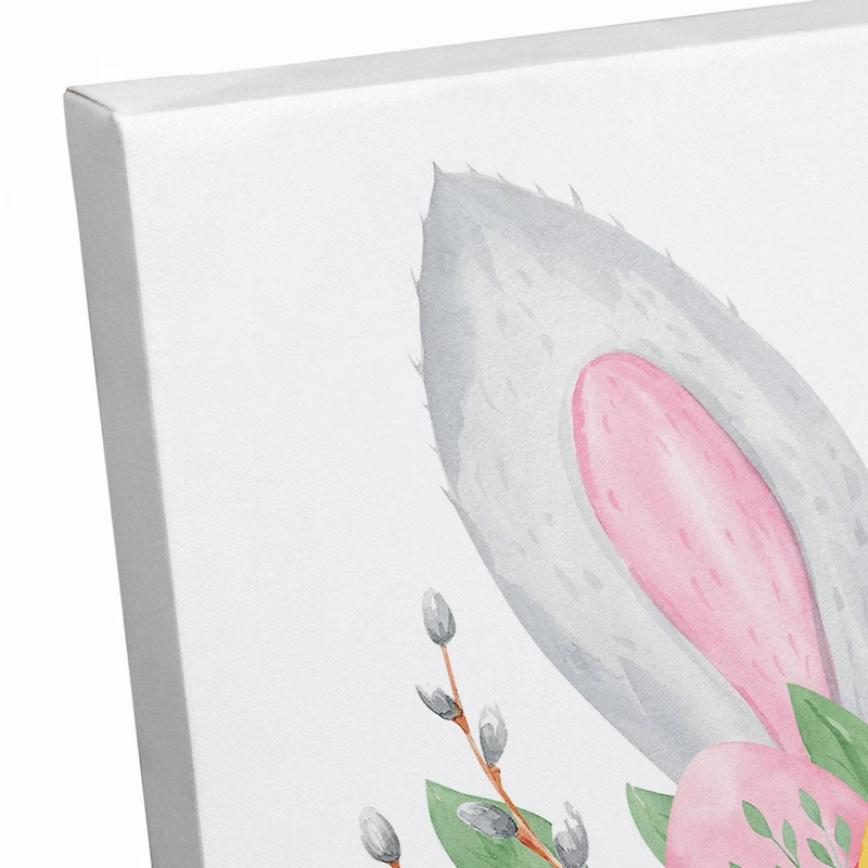 Happy Easter Banner 12" x 12" Canvas Wall Art