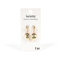 Gold Best Friends Heart Charm Set by Bead Landing™