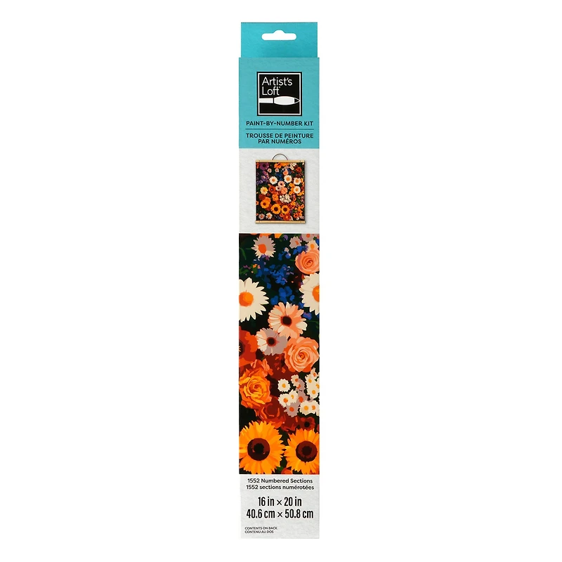 16" x 20" Flower Bed Paint-by-Number Kit by Artist's Loft®