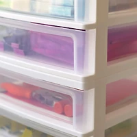 IRIS White 4-Drawer Desktop-Storage Unit