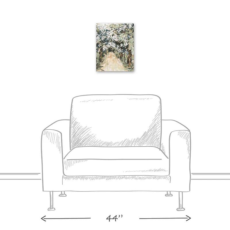 Soft Jewel Treescape 11" x 14" Canvas Wall Art