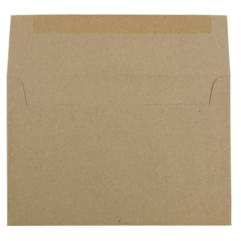 JAM Paper A10 Brown Kraft Recycled Invitation Envelopes