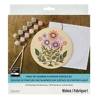 Folk Art Paint-by-Number Plywood Surface Kit by Artist's Loft®
