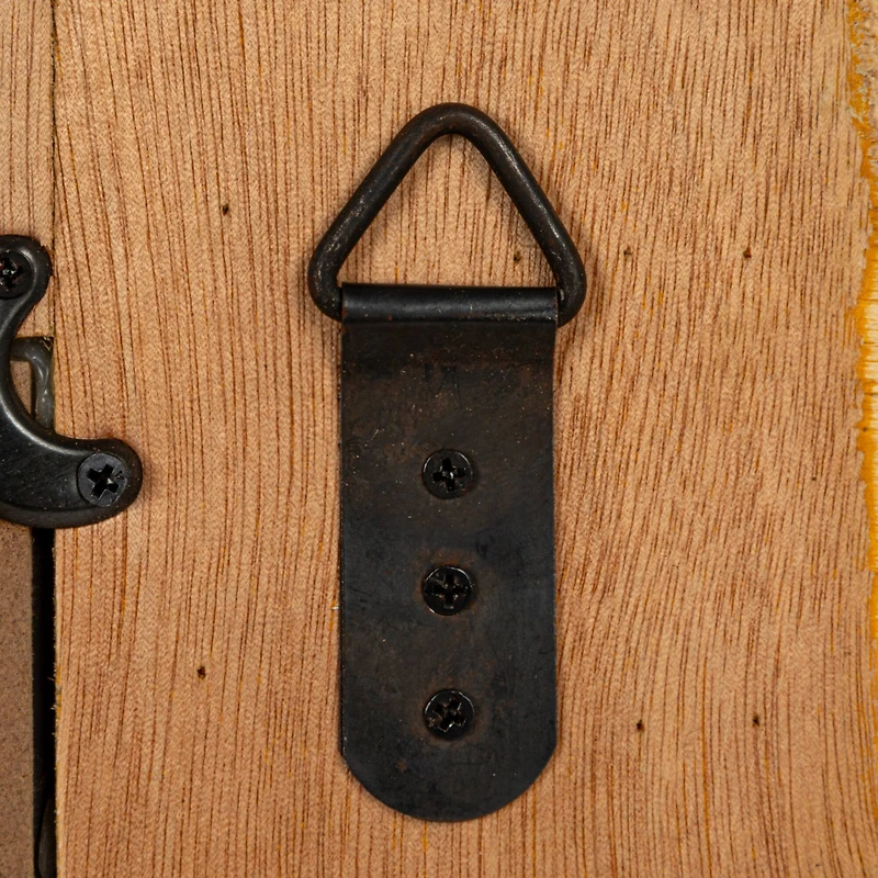 Hello Honey® 28" Natural Brown Bamboo Square Wall Mirror