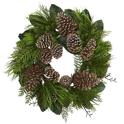 2.3ft. Pinecone & Pine Wreath