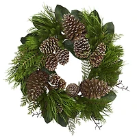 2.3ft. Pinecone & Pine Wreath