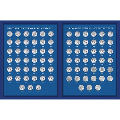Complete Jefferson Nickel Year Collection 1938-2017