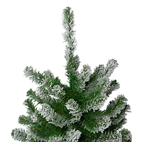 3ft., 4ft, & 5ft. Unlit Flocked Alpine Artificial Christmas Tree Set