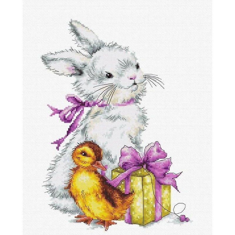 Luca-S Easter Greeting Card Counted Cross Stitch Kit