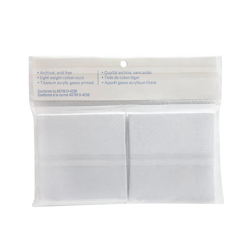 6 Pack 3" x 3" Mini Canvas Panels by Artist's Loft™ Necessities