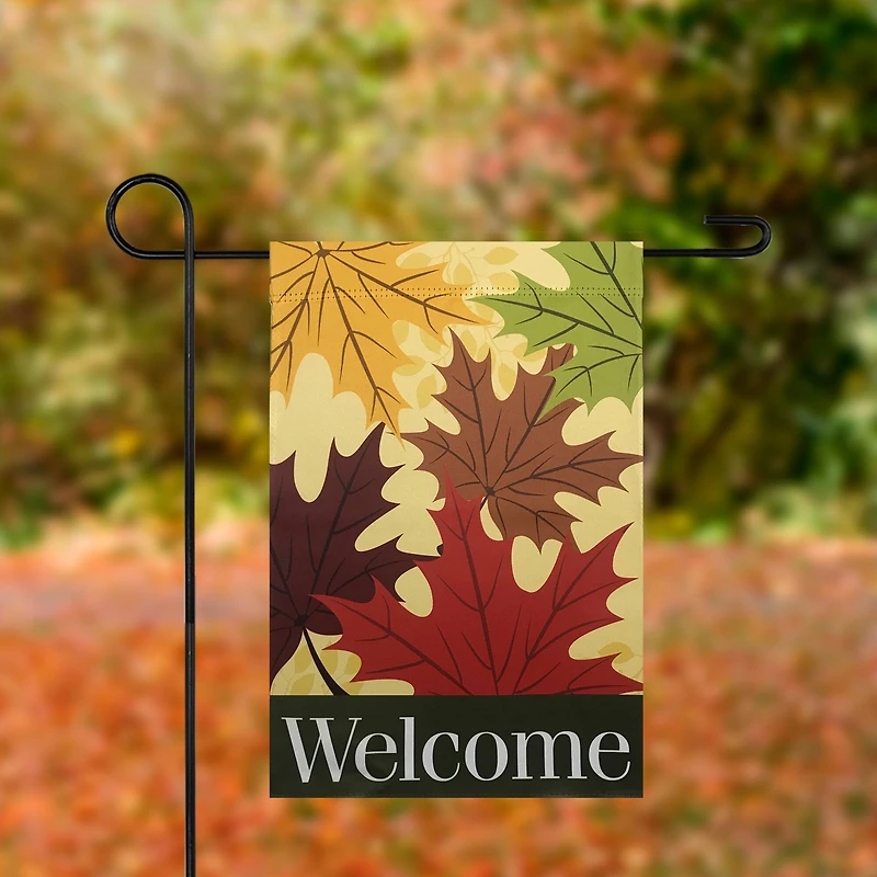 Small Welcome Autumn Harvest Garden Flag