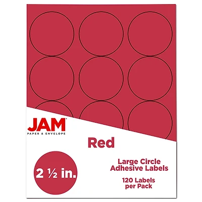 JAM Paper 2.5" Circle Product & Container Labels