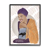 Stupell Industries Maya With Book Over Pattern Wall Art in Frame