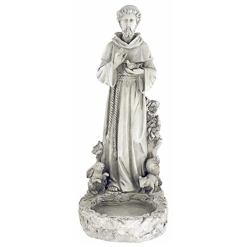 Design Toscano 16" St. Francis Garden Reflection Pool Statue