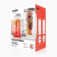 JoyJolt® 1 gal. Glass Drink Dispenser
