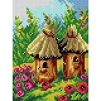 Orchidea Beehives Gobelin Canvas For Halfstitch Without Yarn