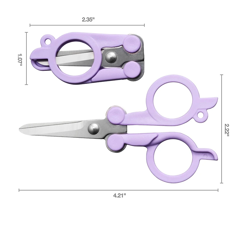 Fiskars® 4" Ultra Lilac Folding Scissors