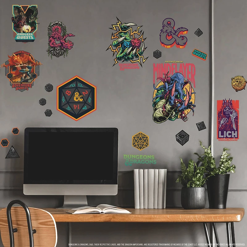 RoomMates Dungeons & Dragons Peel & Stick Wall Decals