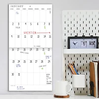 TF Publishing Undated 12" x 12" Dry Erase Vertical Wall Calendar