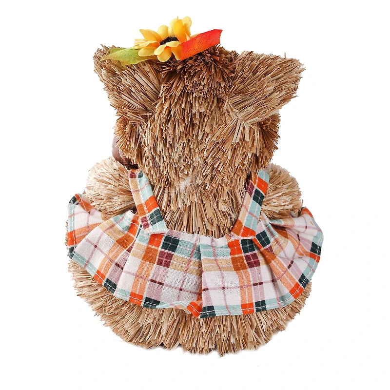 6.75" Sitting Fox with Mushrooms Natural Décor by Ashland®