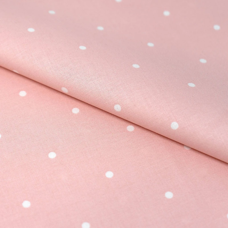 SINGER Pink Dots Cotton Fabric