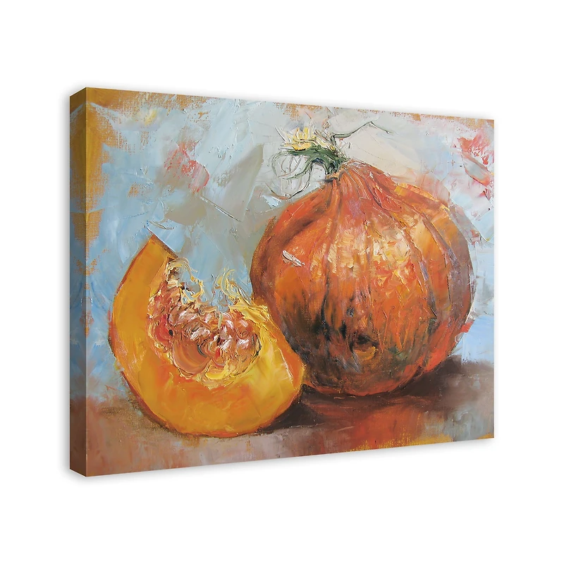 Pumpkin Still Life Canvas Wall Art