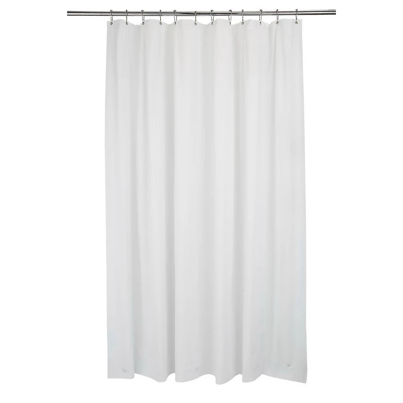 Bath Bliss Extra Long White Shower Liner