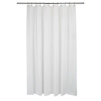 Bath Bliss Extra Long White Shower Liner