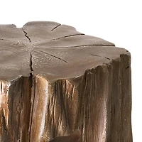 American Art Décor™ 20" Rustic Tree Stump Trunk Accent Stool Side End Table
