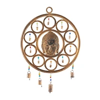 Bronze Eclectic Buddha Windchime, 14" x 1" x 25"