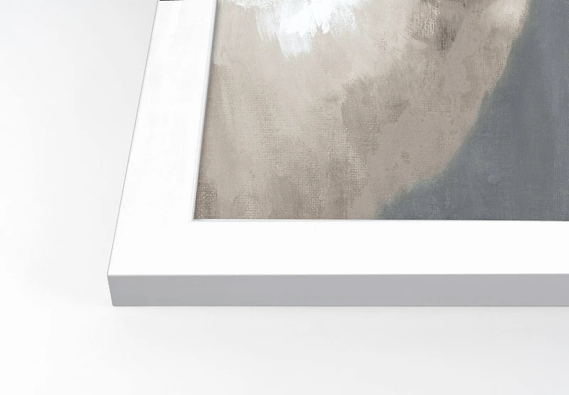 Painty Llama White Framed Print Under Plexiglass