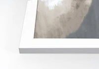 Painty Llama White Framed Print Under Plexiglass