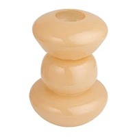 Hello Honey® 10" Nude Beige Natural Elegance Glass Vase