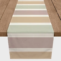 Soft Stripes Outdoor Table Runner