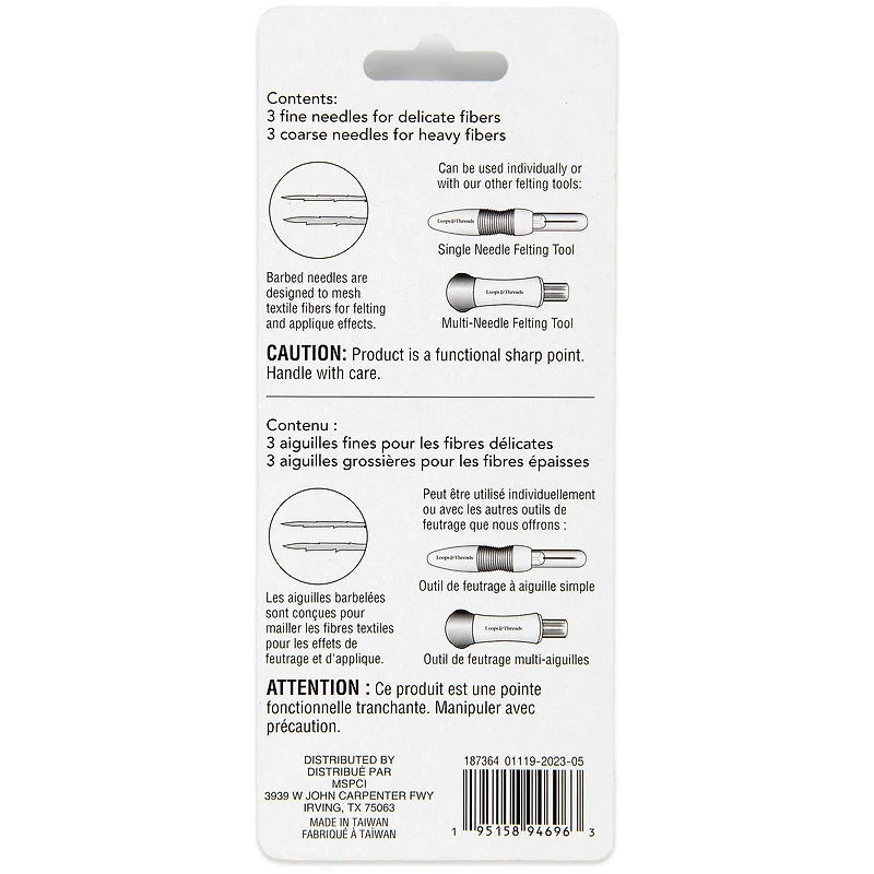 Replacement Felting Needles, 6ct. by Loops & Threads®