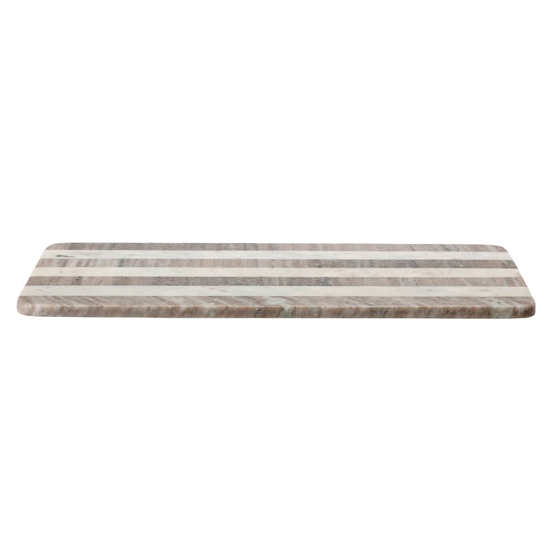 Hello Honey® Beige & White Stripes Marble Cutting Board