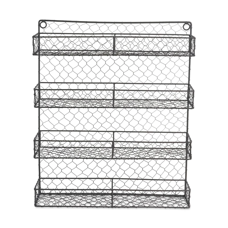 DII® 20" Double Wide 4 Row Chicken Wire Spice Rack