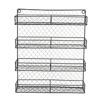 DII® 20" Double Wide 4 Row Chicken Wire Spice Rack