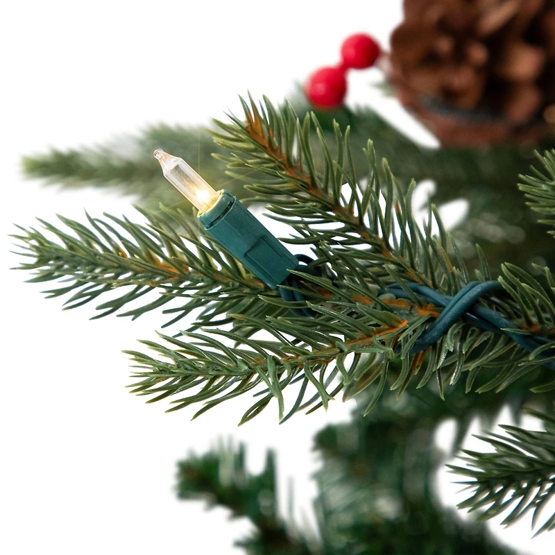 4.5ft. Pre-Lit Real Touch™ Mixed Noble Spruce Artificial Christmas Tree, Warm White Lights