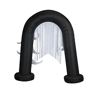 9ft. Airblown® Halloween Inflatable Ghost Archway with Flickering Black Lights & Metallic Streamers