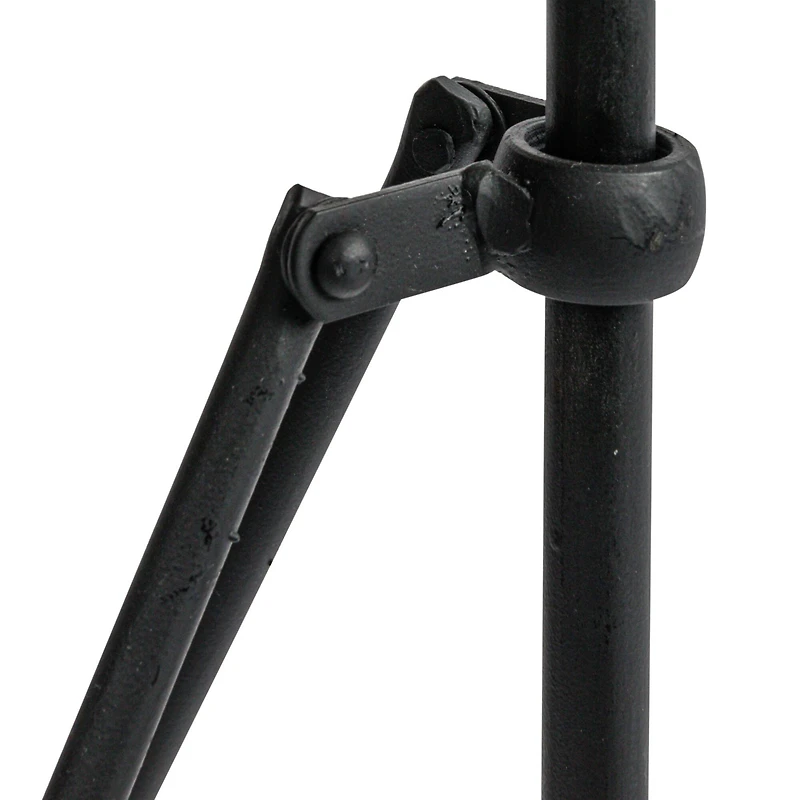 Hello Honey® 2ft. Tan Marble Top Modern Round Metal Accent Table