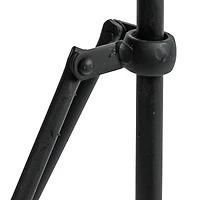 Hello Honey® 2ft. Tan Marble Top Modern Round Metal Accent Table