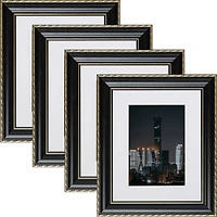 4 Pack Craig Frames Victoria & Gold Picture Frame with Mat