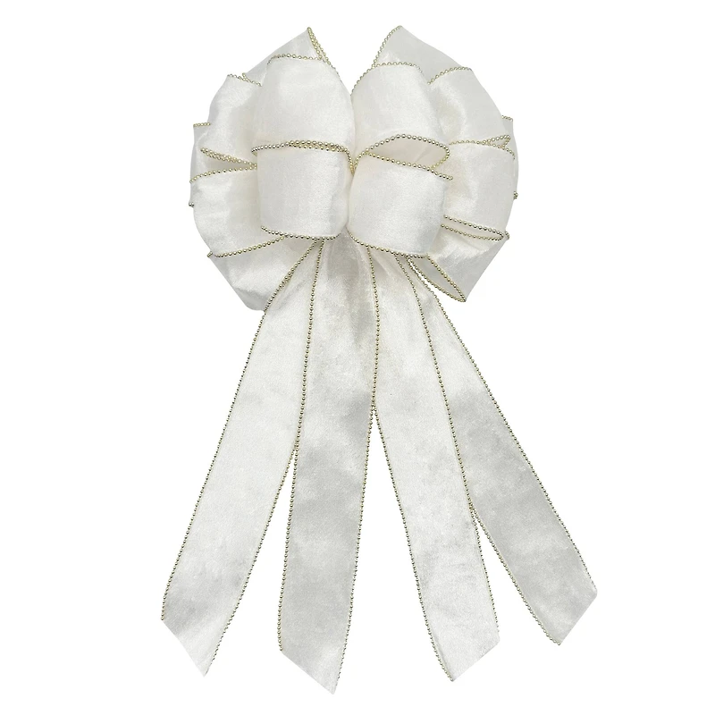 20.5" Cream Shimmer Tree Bow by Celebrate It®