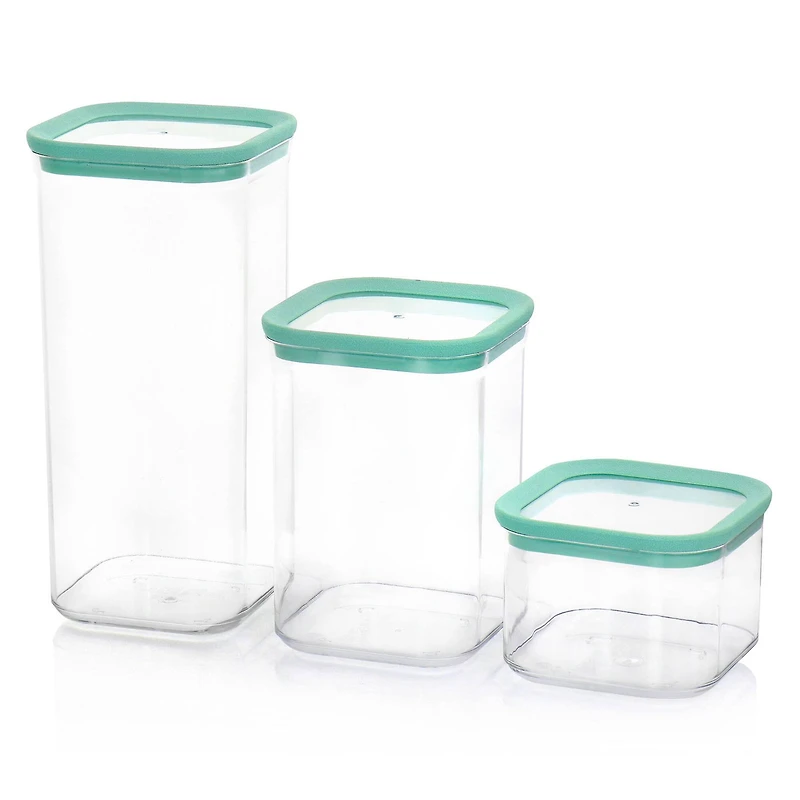Martha Stewart Mint Green Plastic Stackable Container Set